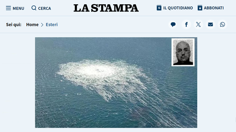 Italian media publish PHOTO of Nord Stream sabotage suspect