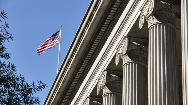 US Treasury reports surprise surplus
