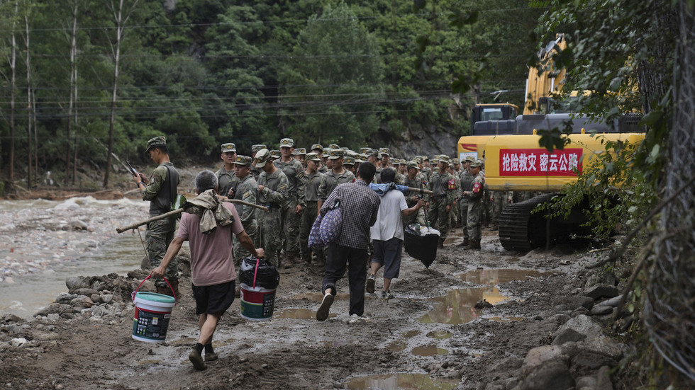 Dozens dead as China hit with year’s rainfall in days (VIDEO)