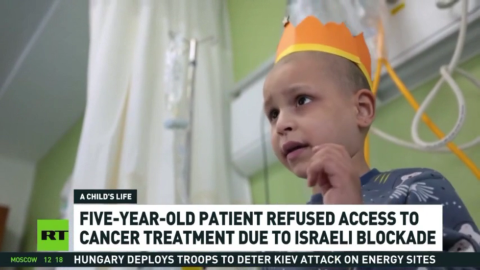 Boy born in Gaza refused cancer treatment by Israel (RT VIDEO)