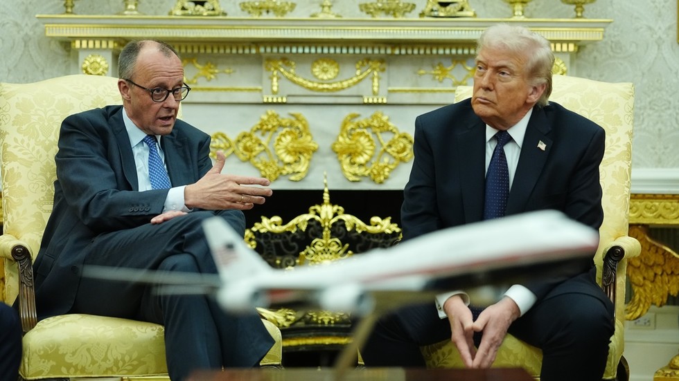 WATCH Merz’s face as Trump trashes key EU partner