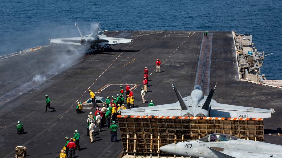 Iran claims it forced US aircraft carrier to retreat