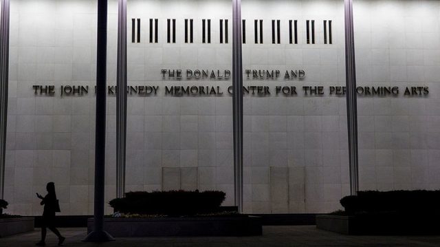 Trump finds new way to put name on Kennedy Center – media