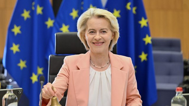 The world is just enough: Ursula von der Leyen goes Bond villain