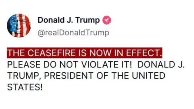 Trump yelling ‘ceasefire’ doesn’t mean ‘ceasefire’.