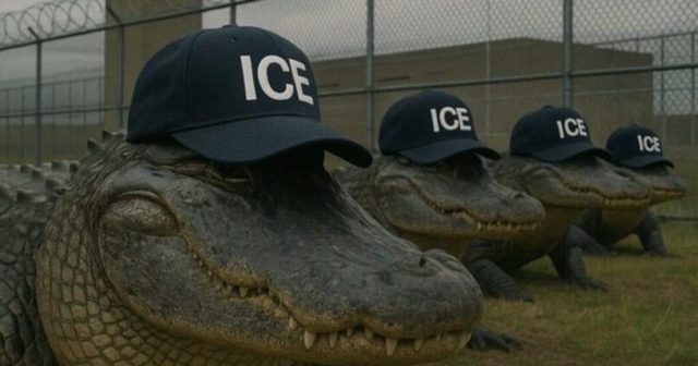 Protesters Denounce Florida’s “Alligator Alcatraz” as Construction Starts on DHS Funded Project to House Illegal Aliens on Remote Airstrip in Everglades