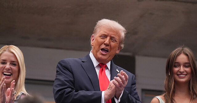 Trump Makes Historic Trip to U.S. Open, Received with Cheers