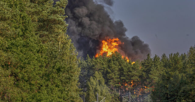 Explosions Heard in Lithuanian Capital After Tanker Train Loaded With Liquid Gas Catches Fire