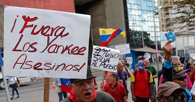 Chavista Socialists Protest Trump Oil Deal in Venezuela