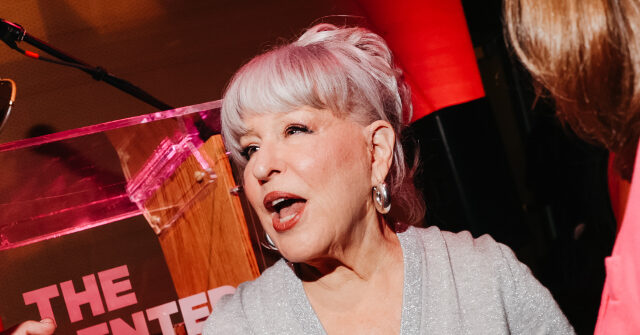 Bette Midler Unhinged: Trump ‘Mentally Unfit to Serve,’ Ordering Troops ‘to Gas Citizens and Drag Them to Gulags’