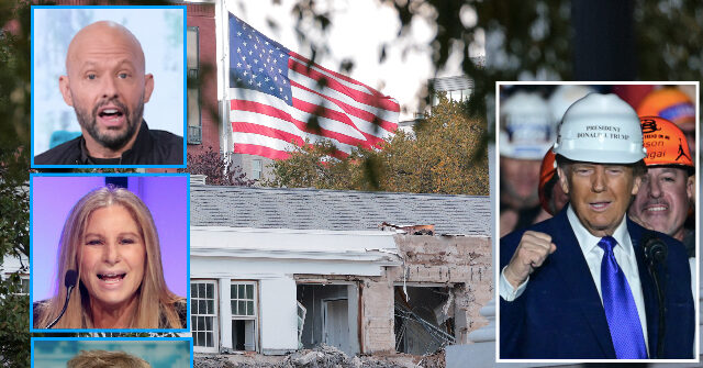 Hollywood Celebrities Melt Down over Trump White House Ballroom Construction: ‘Hitler Had a Large Ballroom,’ Too