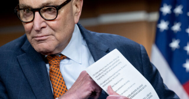Chuck Schumer Says Democrats Will Reverse Most of DOGE Cuts