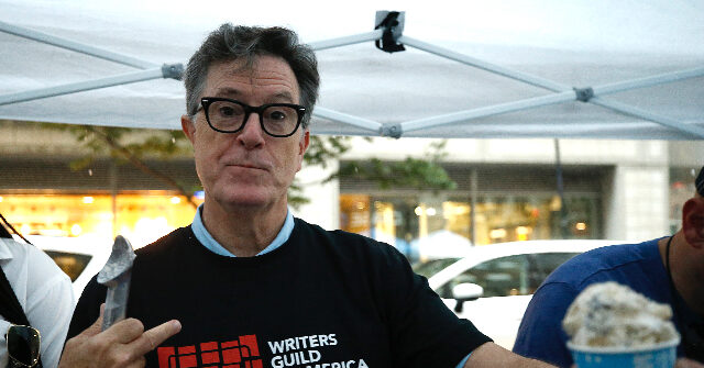 Protest in Support of Stephen Colbert Bombs with Less than Two Dozen People
