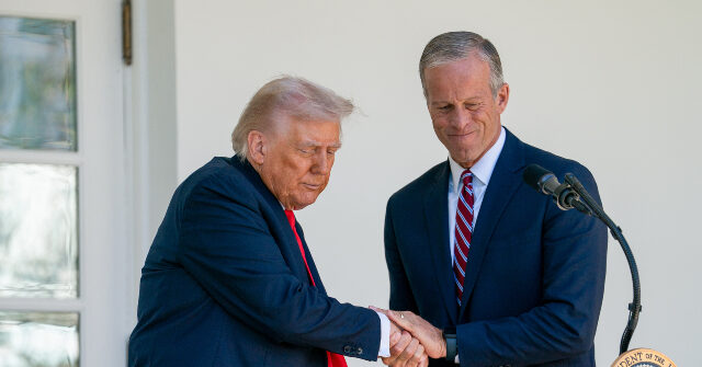 Trump: I Have a Good Relationship with Thune, but He Has to Get Job Done