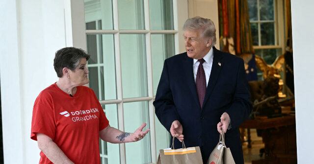 WATCH: Trump Receives McDonald’s Delivery from ‘DoorDash Grandma’ Who Benefited from No Tax on Tips