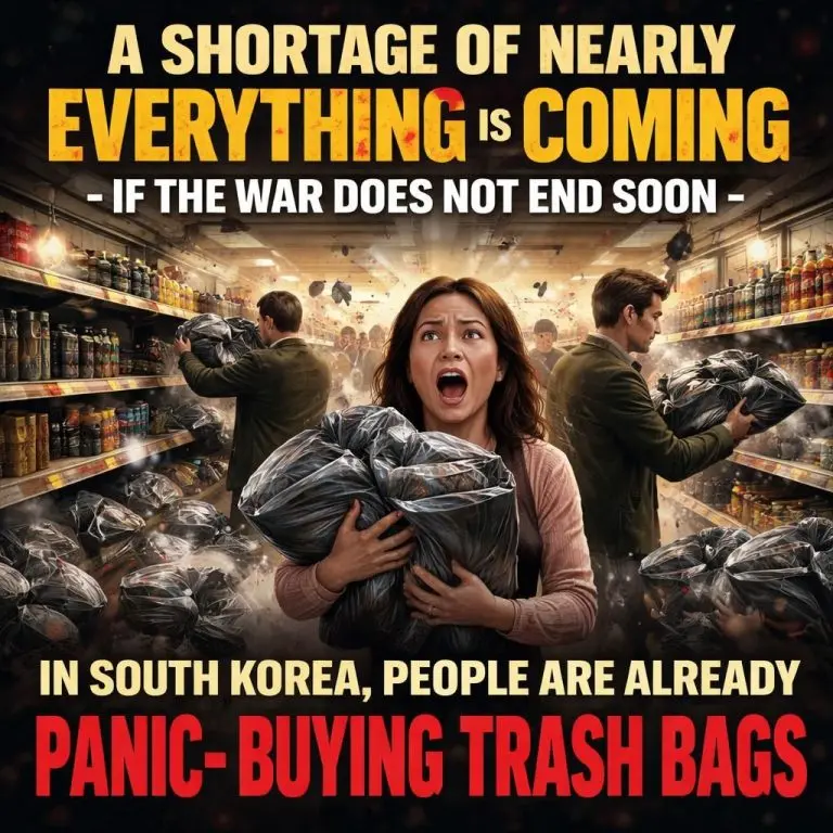 “A Shortage Of Nearly Everything” Is Coming If The War Does Not End Soon – In South Korea, People Are Already Panic-Buying Trash Bags