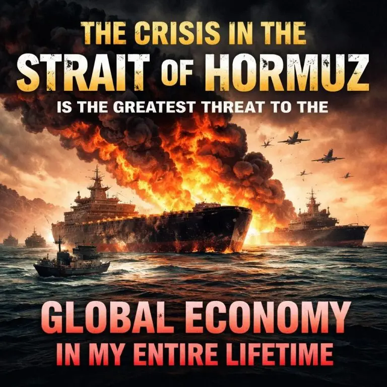 The Crisis In The Strait Of Hormuz Is The Greatest Threat To The Global Economy In My Entire Lifetime