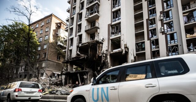 WATCH: United Nations Vehicle Struck by Drone While Delivering Aid in Ukraine