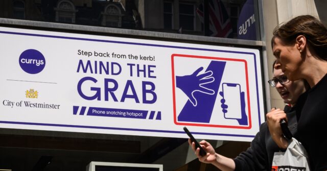 London Phone Thefts Hit Record High with over 116,000 Stolen Last Year