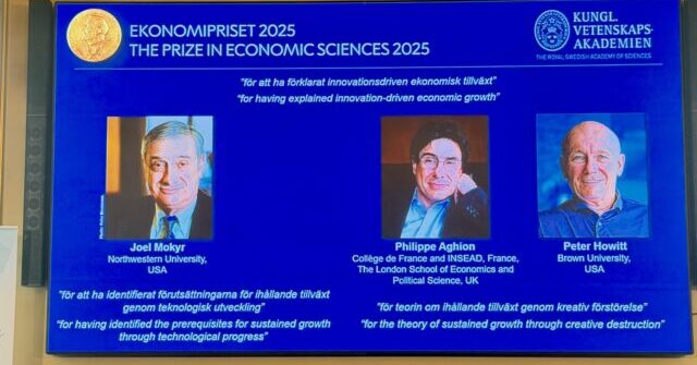 Nobel Prize Goes to Economists Who Showed How Creative Destruction and Political Fragmentation Fuel Growth