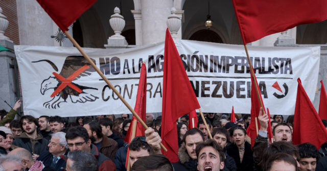 ‘Criminal Gringo’: Far-Left Protest Trump’s Toppling of Maduro in Madrid