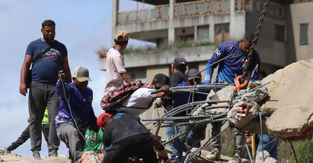 Shocking Footage of Baby Pulled Out of Rubble in Venezuela