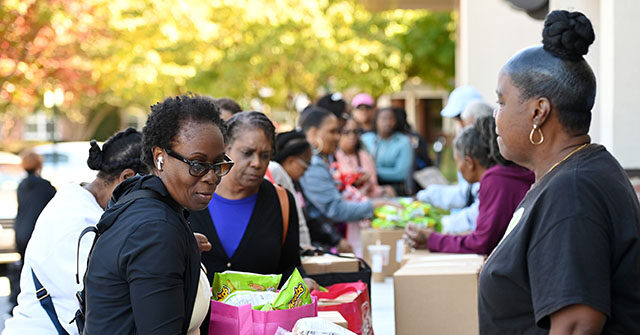 Federal Workers Line Up at Food Banks After Dem Whip Calls Them ‘Leverage’