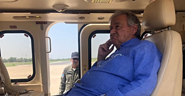 U.N. Chief Guterres Touches Down in Beirut for ‘Visit of Solidarity’