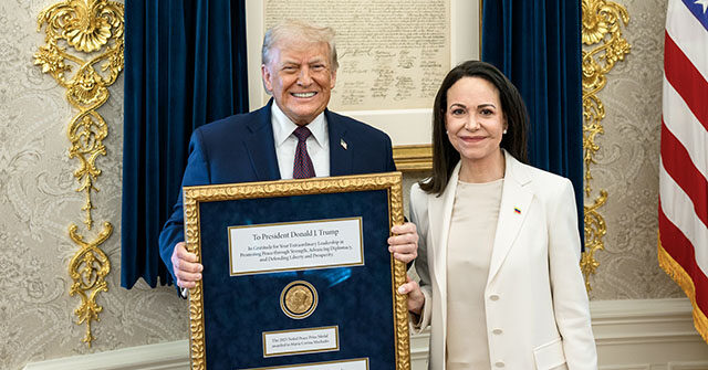 Venezuelan Opposition Leader María Corina Machado Gifts Trump Her Nobel Peace Prize