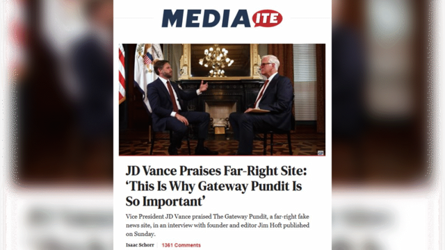 Far-Left Fake News Website Mediaite Attacks Vice President Vance for Sitting with TGP’s Jim Hoft and Sending a Message to the “VINDICATION” Conference Attendees