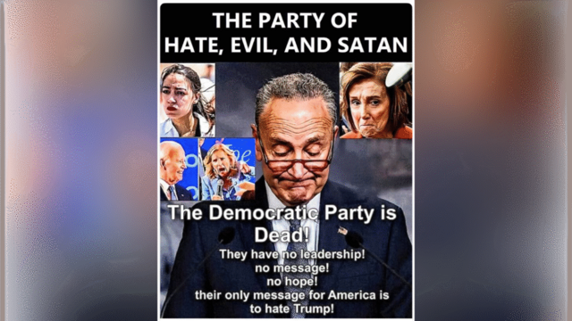 Trump Excoriates the Democrat Party on Truth Social: “The Democratic Party Is Dead!… The Party of Hate, Evil, and Satan”
