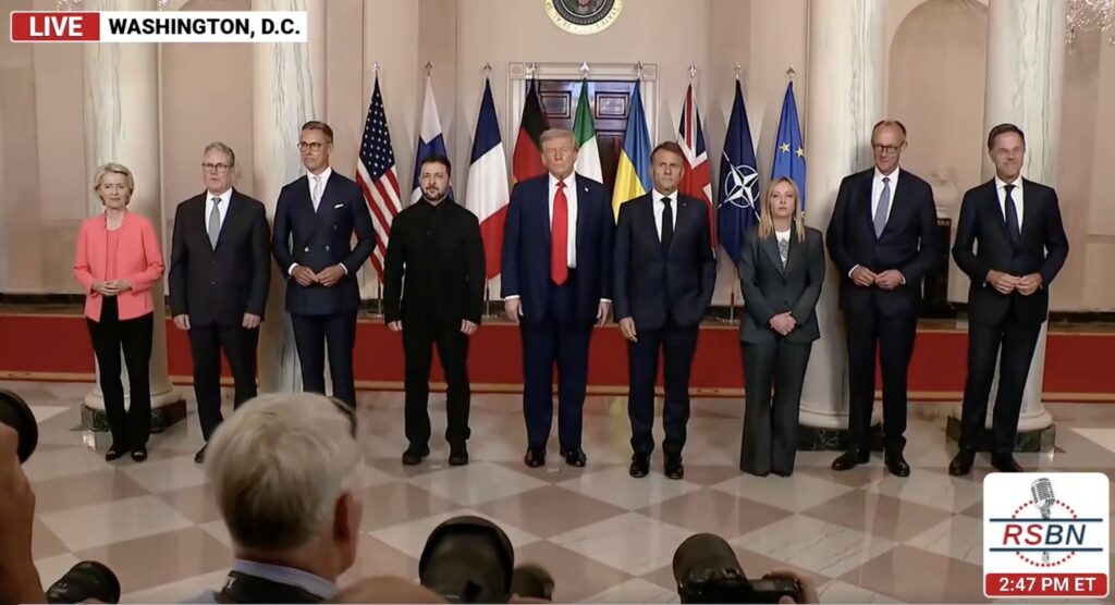 WATCH LIVE: President Trump Holds Multilateral Meeting with European Leaders Following Meeting with Zelensky