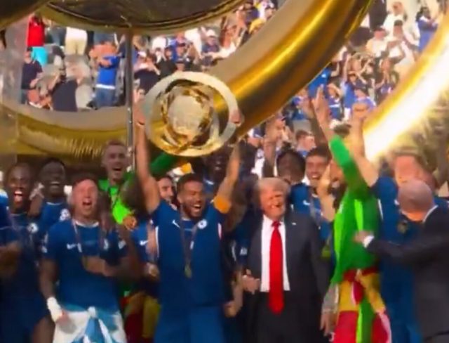 Trump Steals Show at World Club Cup Soccer Final — Joins Celebrations With Chelsea Players! (VIDEO)