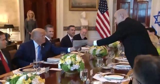 JUST IN: Israeli Prime Minister Benjamin Netanyahu Nominates Trump for Nobel Peace Prize, Presents Him with Letter of Nomination (VIDEO)