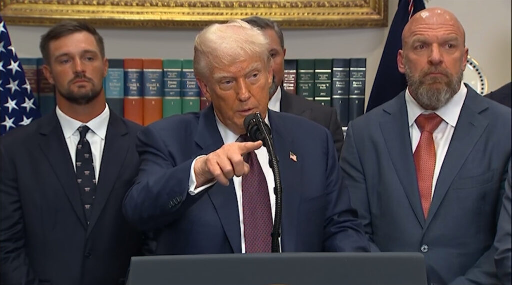 WATCH: Trump Tells Reporter “I was Fighting Lunatics Like You” When Asked why he Didn’t Impose Tariffs During First Term – “We Took in Hundreds of Billions of Dollars, but You People Didn’t Cover it Very Well”