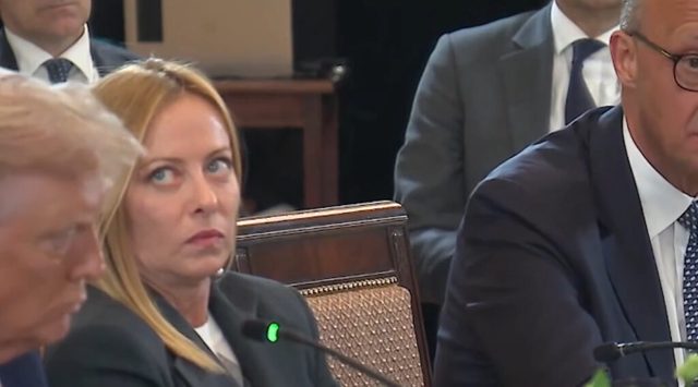 WATCH: Italian Prime Minister Giorgia Meloni Rolls Eyes, Looks Frustrated as German Chancellor Friedrich Merz Lectures Trump and Calls for Ceasefire Instead of Full Peace Deal – Trump Responds with FIRE