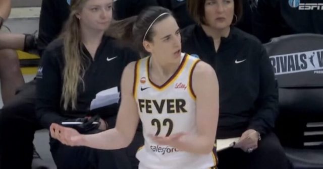 Caitlin Clark Hit With Technical Foul, Automatic One-Game Suspension After Being Pushed into Ref by Chicago Sky Player …UPDATE: Technical Foul Rescinded