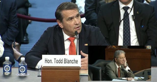 JUST IN: Senate Judiciary Committee Advances Acting Attorney General Todd Blanche’s Nomination