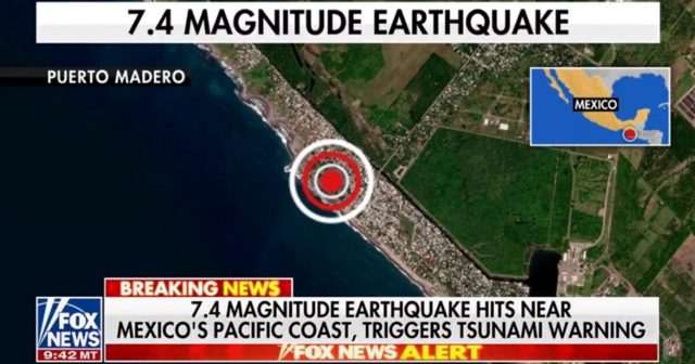 Powerful Magnitude 7.4 Earthquake Strikes Off Coast of Mexico, Guatemala Border – Tsunami Warning (VIDEO)