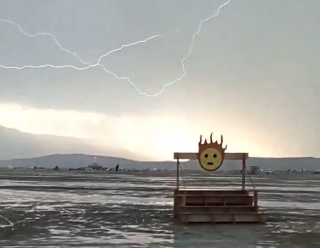 Burning Man 2025 Turns Into “Hell on Earth” Amid Freak Thunderstorm After ‘Orgy Dome’ Destroyed by Strong Winds (VIDEO)