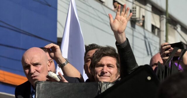 Leftist Try to Stone Argentina’s Javier Milei at Campaign Rally
