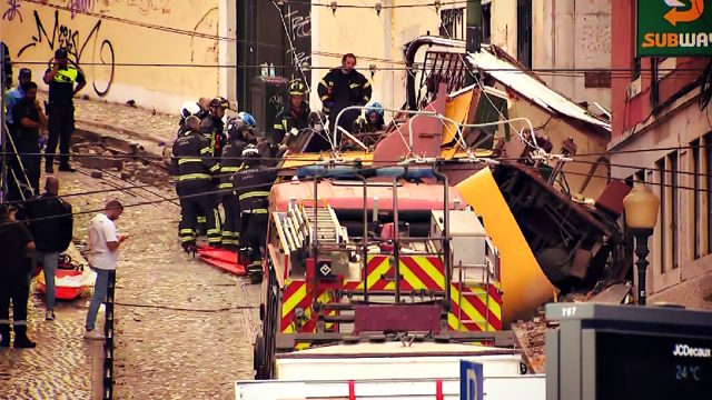 WATCH: Portugal in Mourning as Lisbon Tram Derails, Leaving at Least 15 Dead