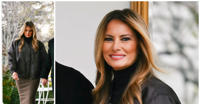 Fashion Notes: Melania Trump is Fashion Forward in Yves Saint Laurent-Inspired Look for Turkey Pardon