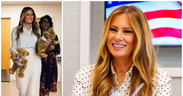 Fashion Notes: Melania Trump Is Low Key in Luxe Flats for July 4th Visit to Children’s National Hospital