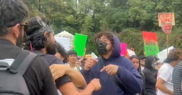 PHOTOS: Rioters in Mexico City Lash Out Against U.S., Other Tourists, Migrants ‘Go Home’