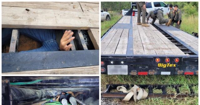 COPS: Human Smuggler Stashed Seven Illegal Aliens in Hidden Compartment of Texas Trailer