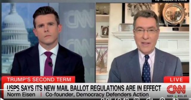 What?… Norm Eisen: Postal Service Can’t Deliver My Utility Bill on Time Therefore It Should Oversee Unlimited Mail-in Ballots (Video)
