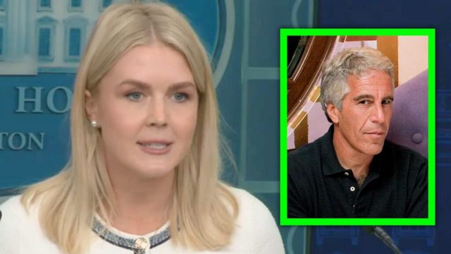 Karoline Leavitt Responds to Epstein Firestorm—But Sidesteps the One Question That Matters Most
