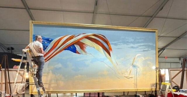 Exclusive–Scott LoBaido Paints America’s Largest Flag for America’s 250th Birthday