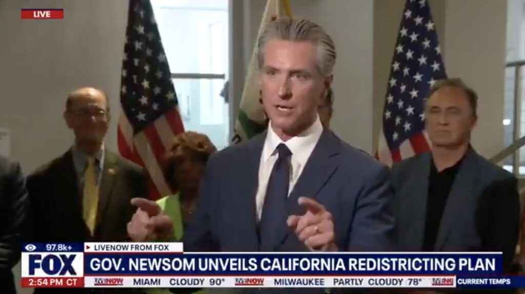 Newsom Warns “Trump Will Be Running for a Third Term” — Says He Received ‘Trump 2028’ Hat in the Mail (VIDEO)